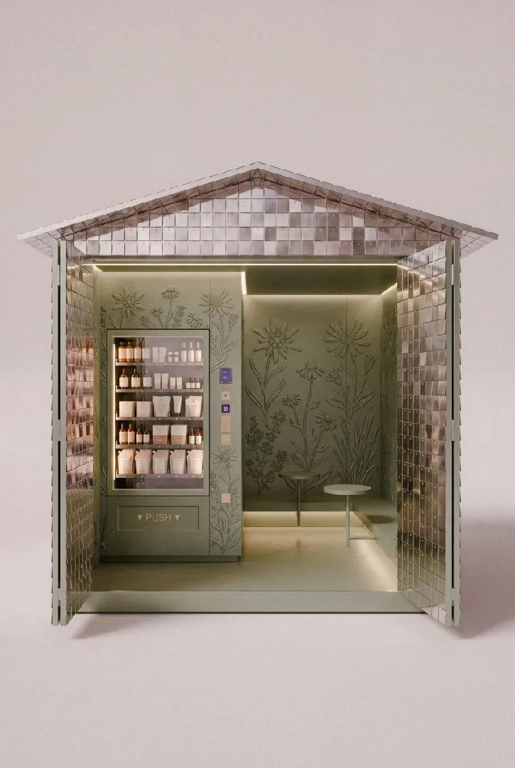 Pavilion variant with sage green tiles
